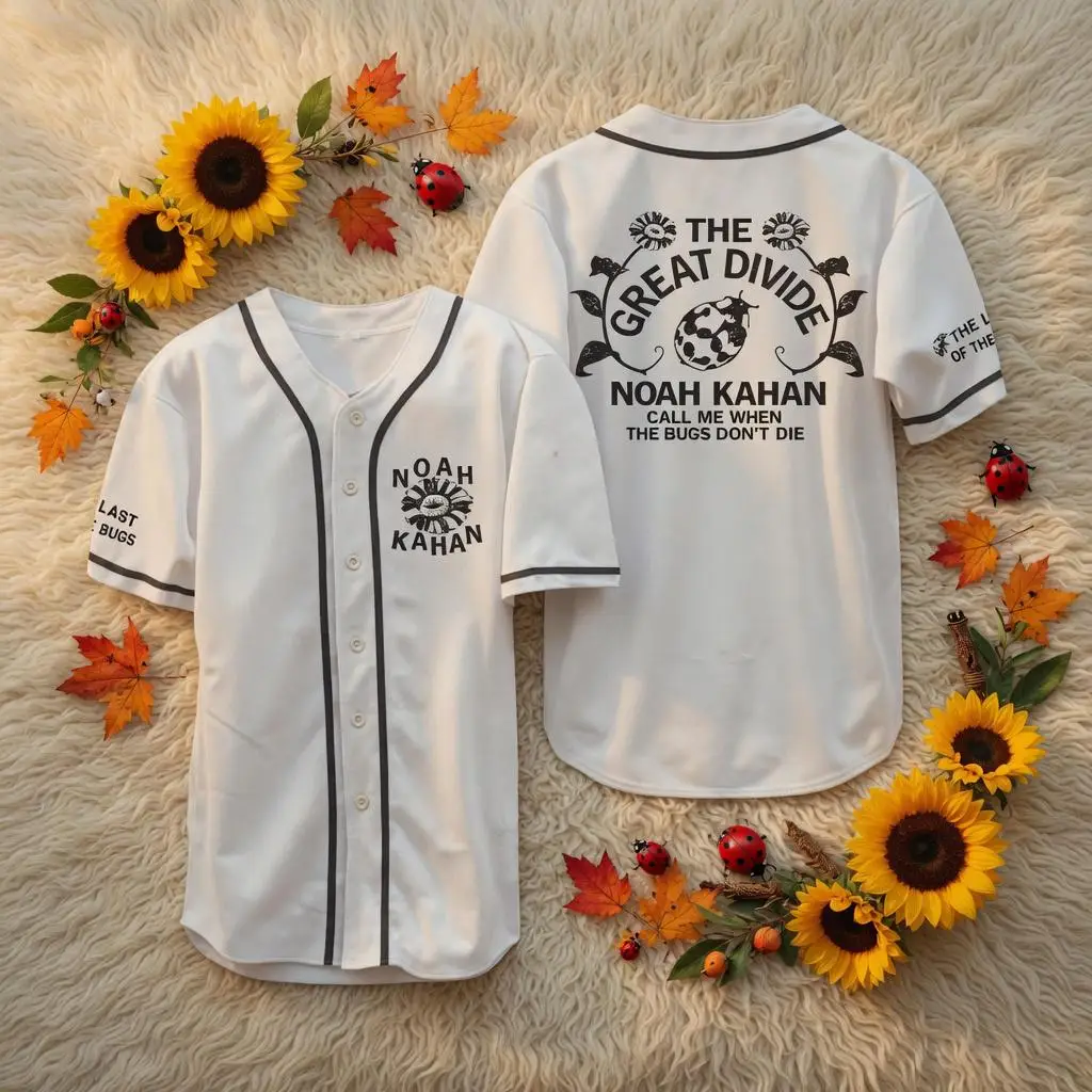 Noah Kahan The Divide Tour Baseball Jersey