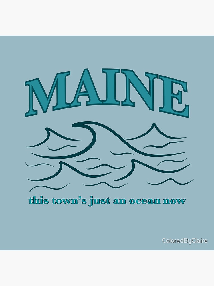 Noah Kahan Maine Waves Throw Pillow - Image 2