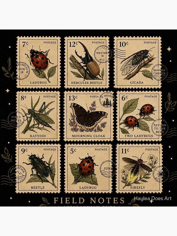 Noah Kahan Last Of The Bugs Stamp Tapestry - Image 2