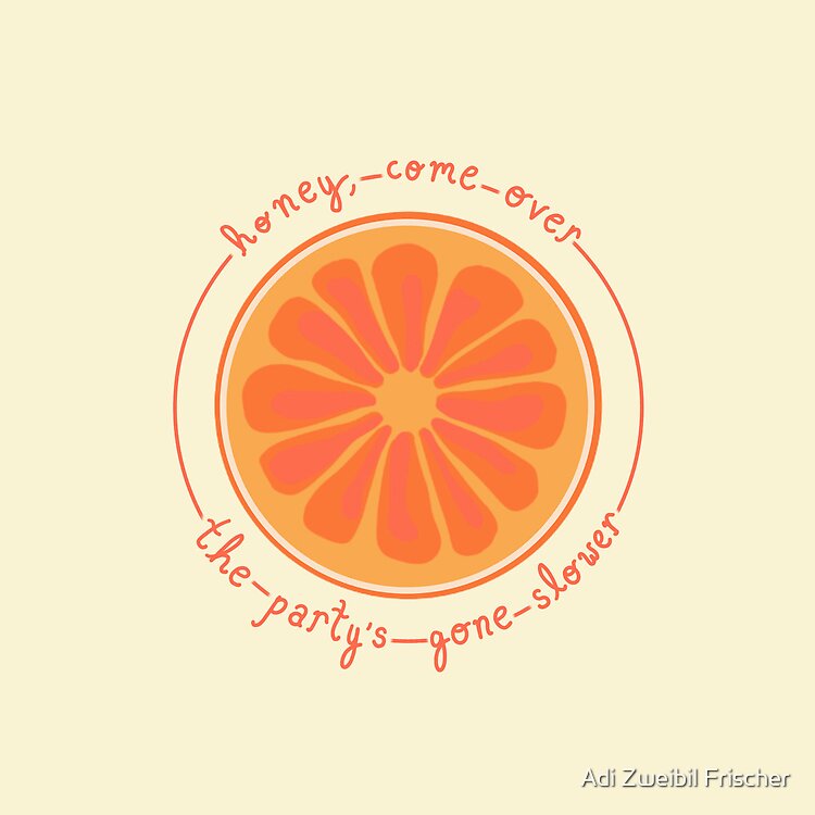 Noah Kahan Orange Juice Watercolor Tote Bag - Image 2