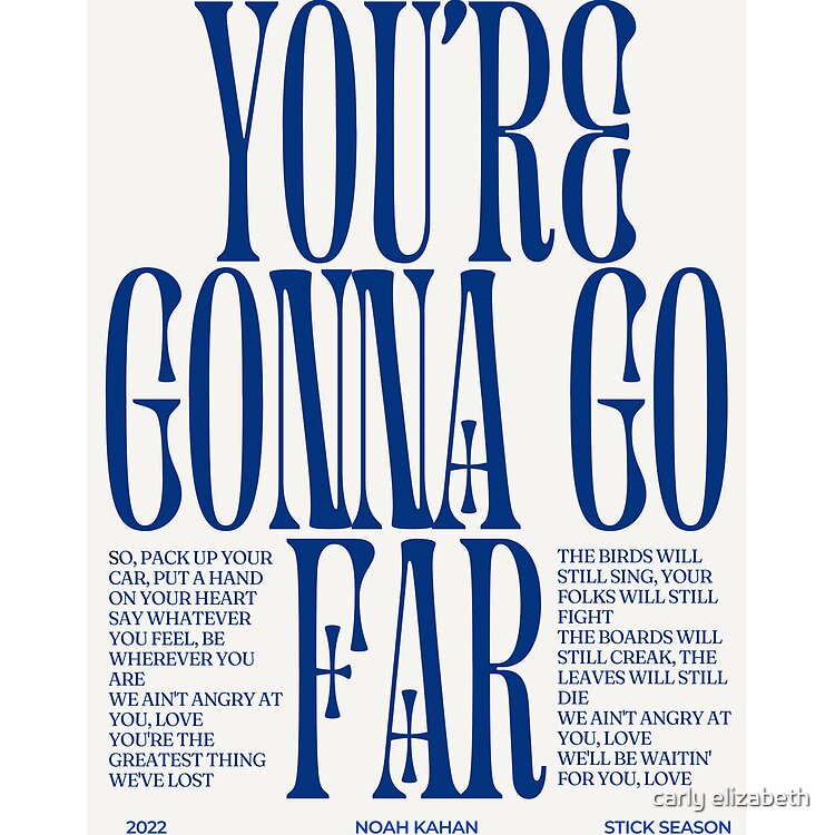 Noah Kahan You're Gonna Go Far Tote Bag - Image 2