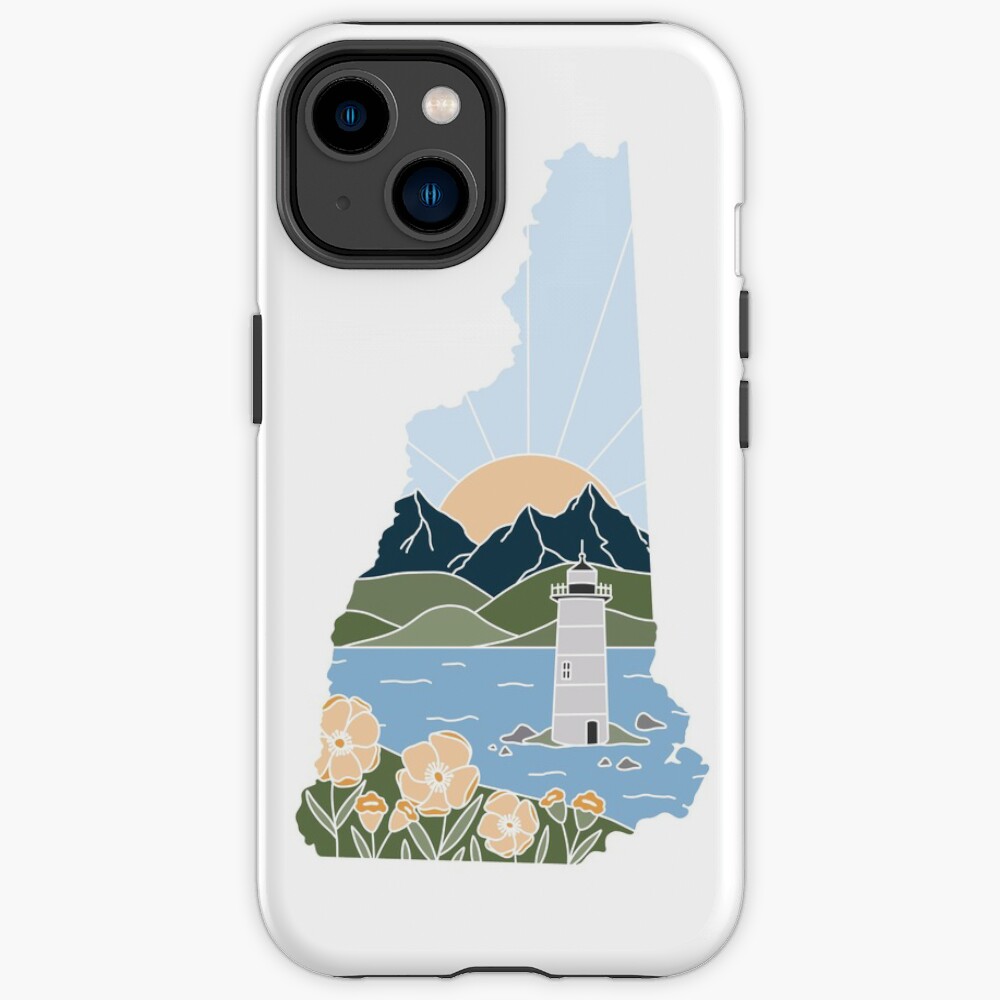 Noah Kahan New Hampshire Illustration Iphone Case