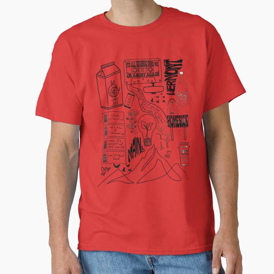 Noah Kahan Orange Juice Lyrics T-shirt - Image 5