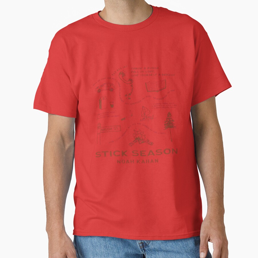 Noah Kahan Stick Season Lyrics T-shirt - Image 5