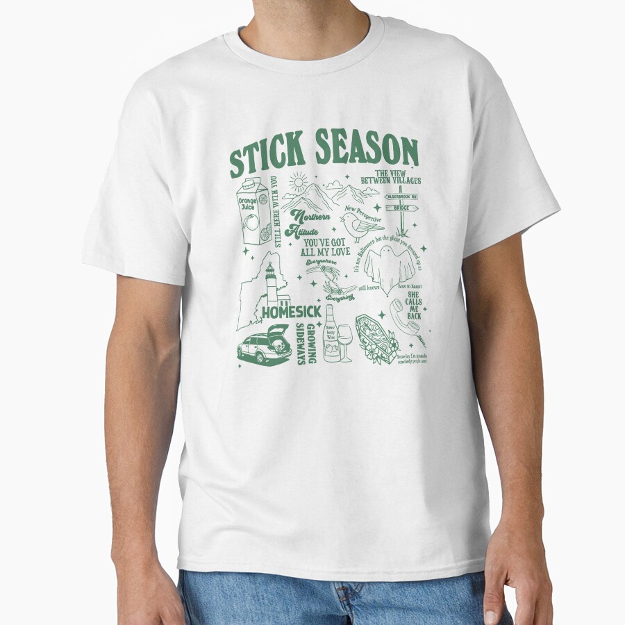 Noah Kahan Stick Season Tour Artwork T-shirt - Image 2