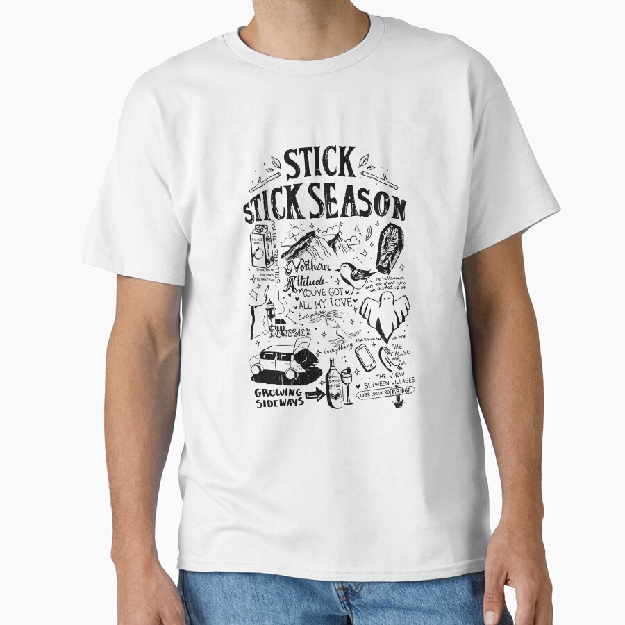 Noah Kahan Stick Season Typography T-shirt
