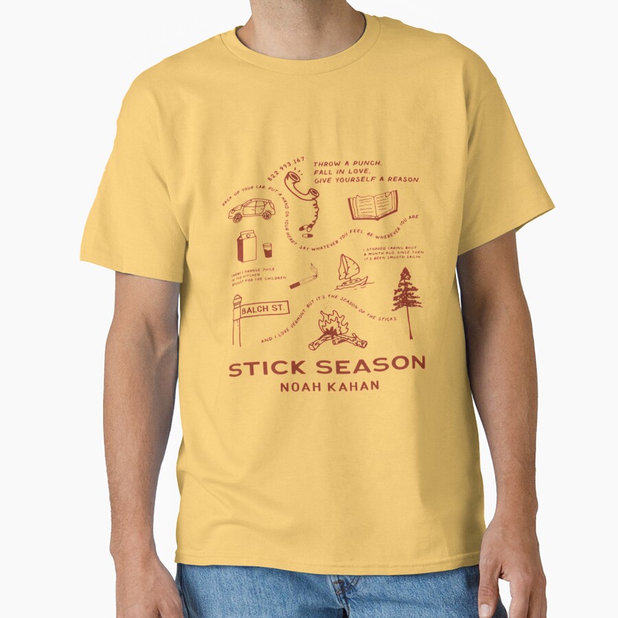 Noah Kahan Stick Season Lyrics T-shirt - Image 6
