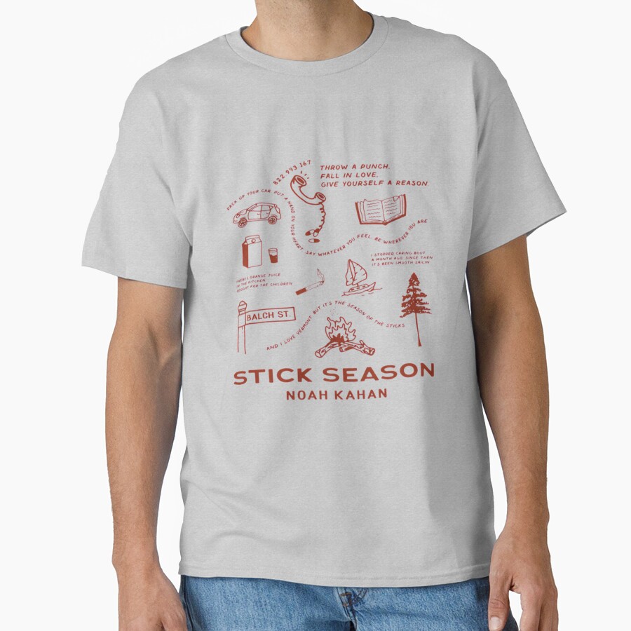 Noah Kahan Stick Season Lyrics T-shirt - Image 3