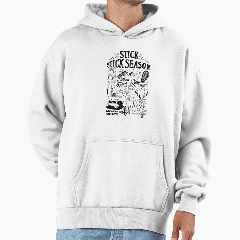 Noah Kahan Stick Season Typography Hoodie