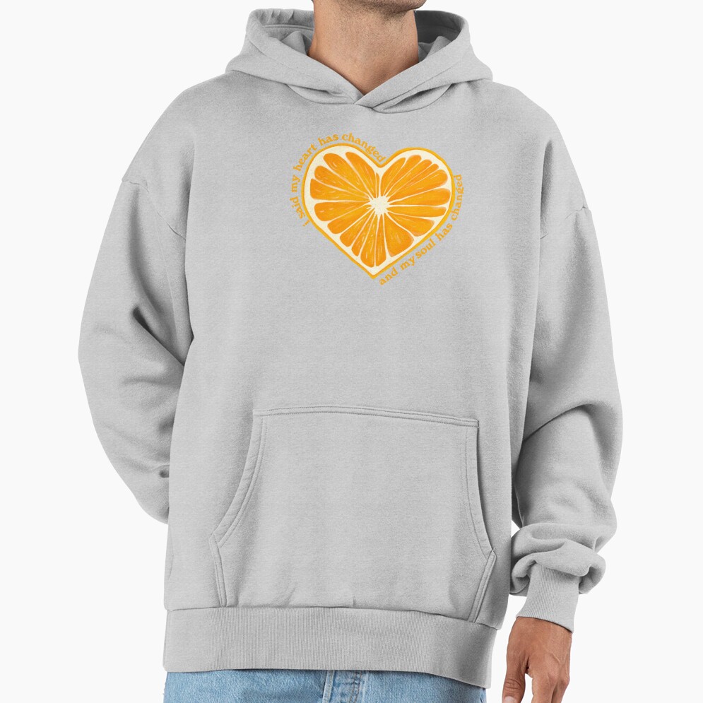 Noah Kahan Orange Juice Heart Hoodie - Image 4