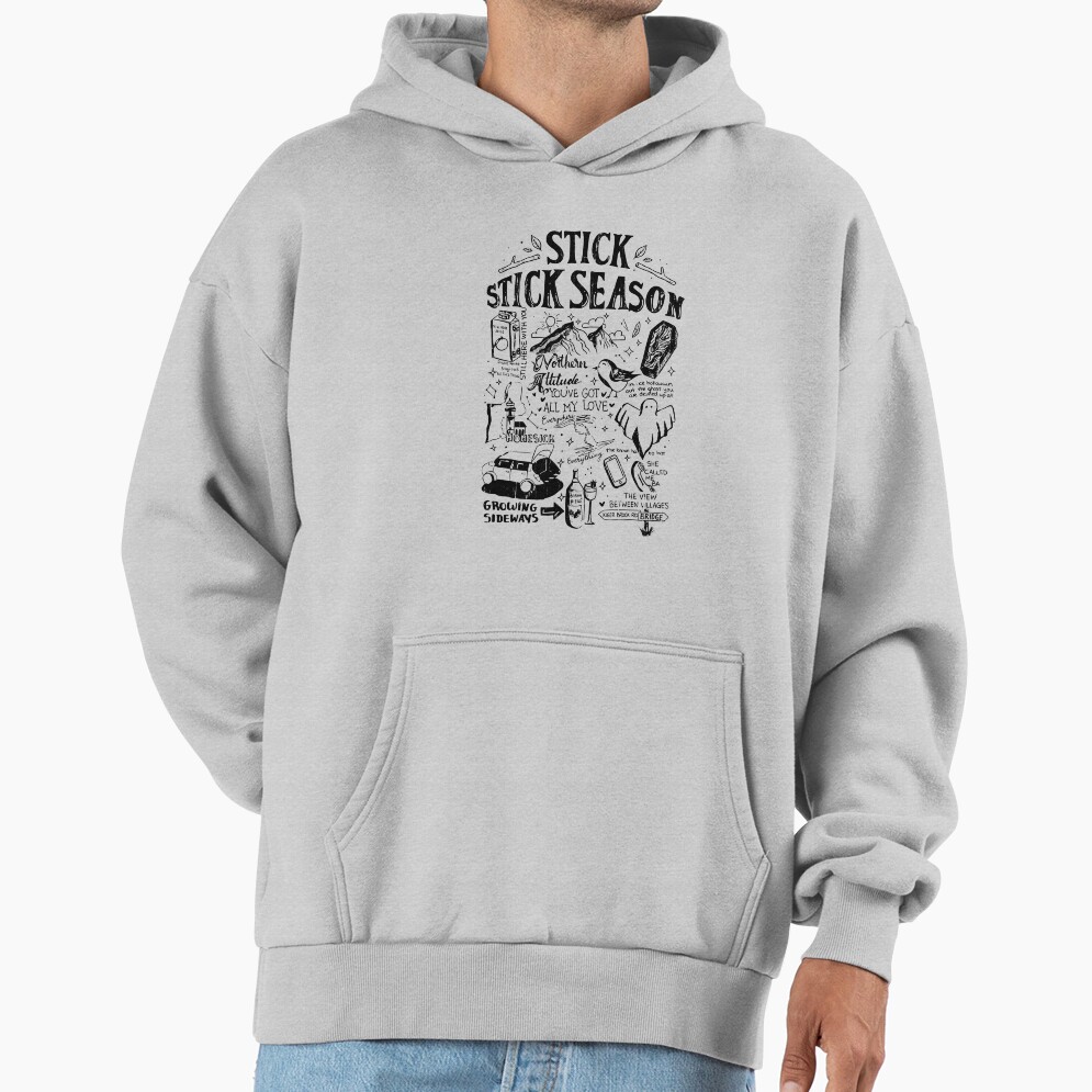 Noah Kahan Stick Season Typography Hoodie - Image 4