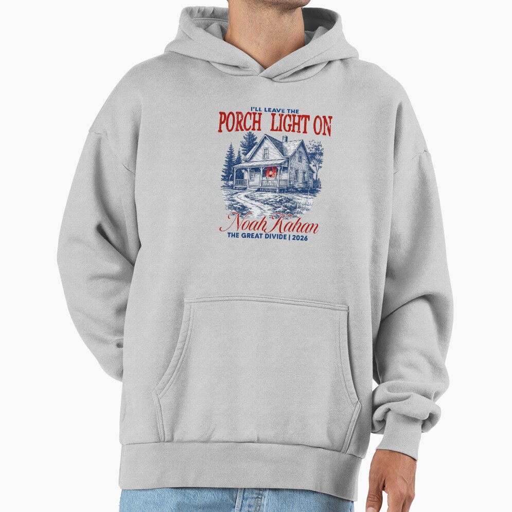 Noah Kahan Leave The Porch Light On Hoodie - Image 4