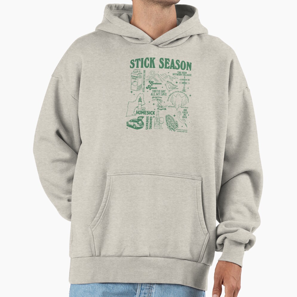 Noah Kahan Stick Season Tour Artwork Hoodie - Image 3