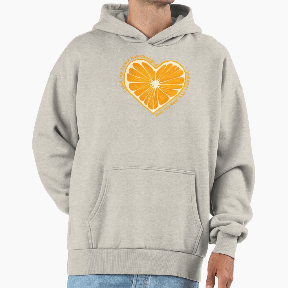 Noah Kahan Orange Juice Heart Hoodie - Image 3