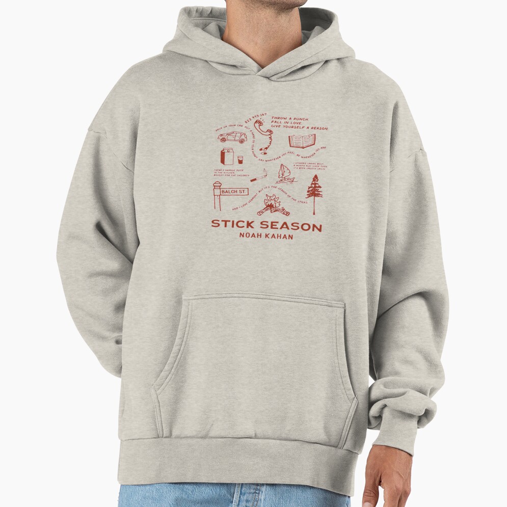 Noah Kahan Stick Season Lyrics Hoodie - Image 3