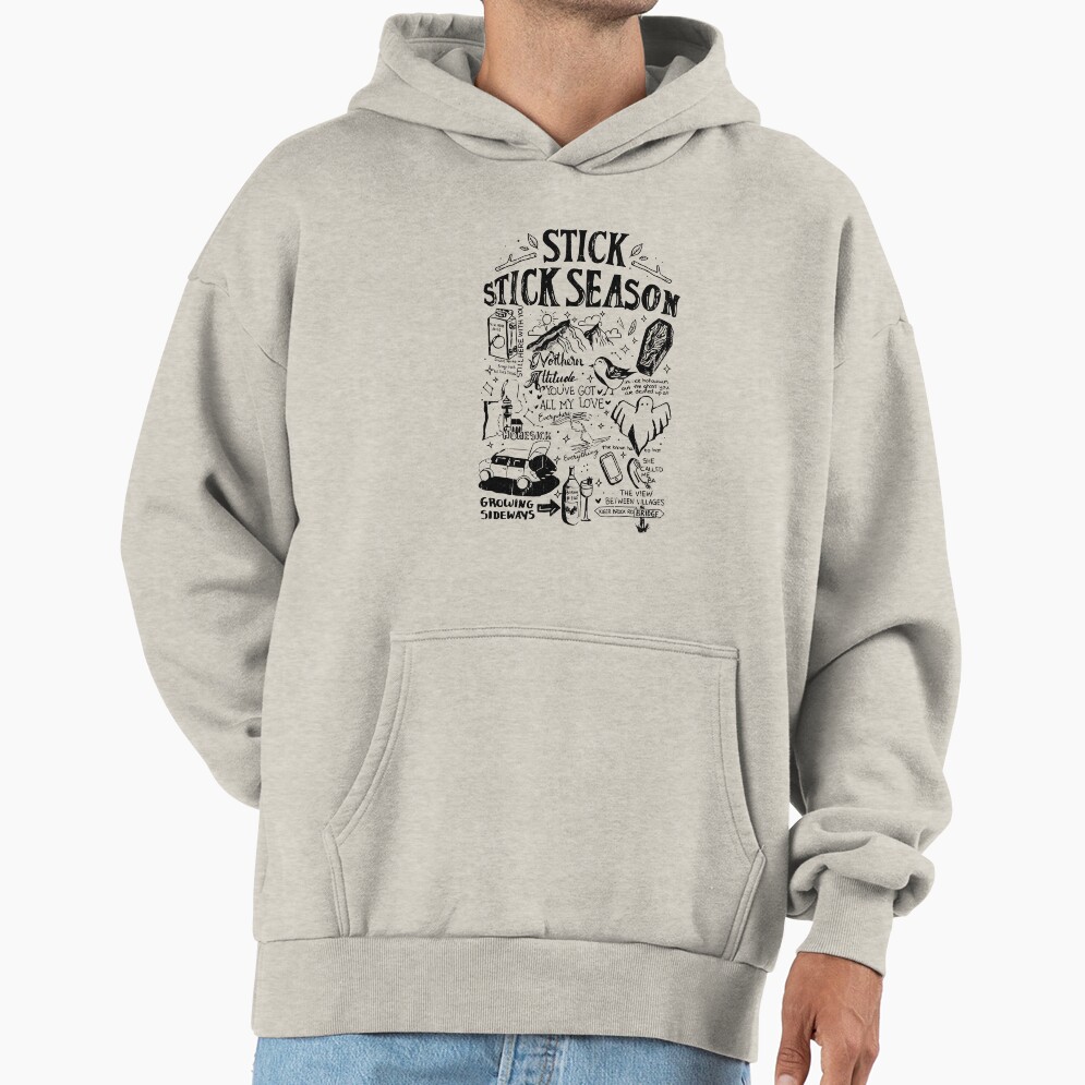 Noah Kahan Stick Season Typography Hoodie - Image 3