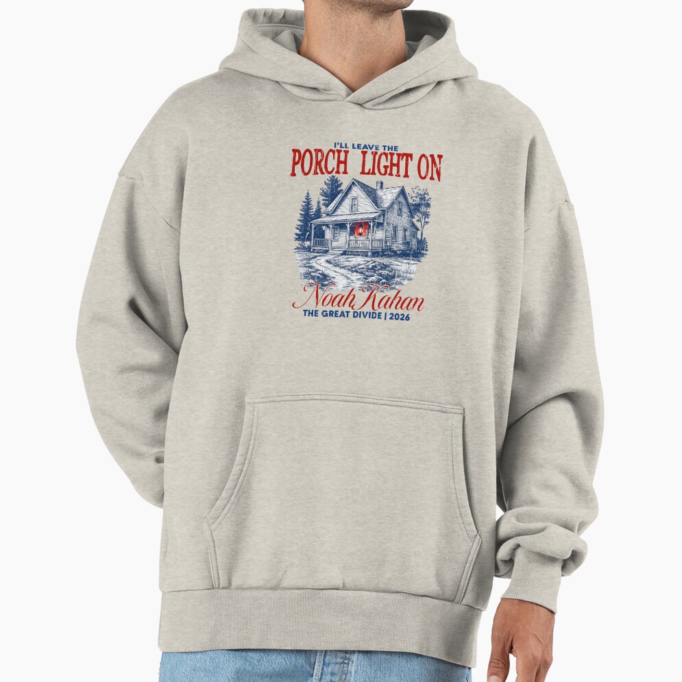 Noah Kahan Leave The Porch Light On Hoodie - Image 3