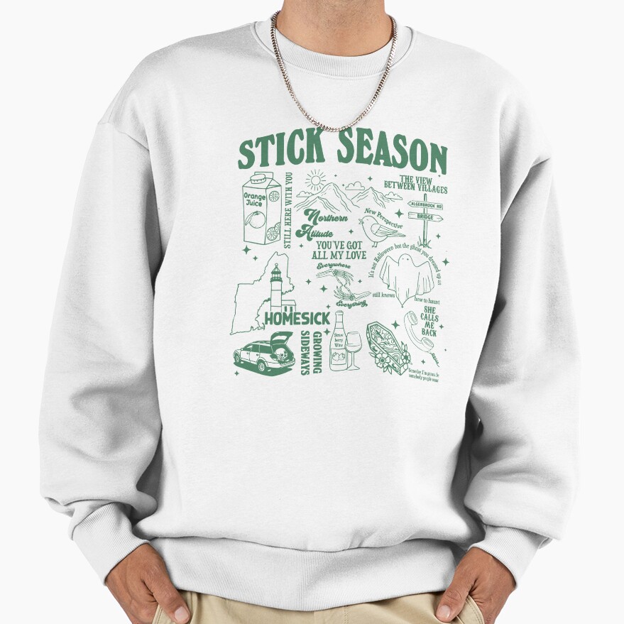 Noah Kahan Stick Season Tour Artwork Sweatshirt - Image 2