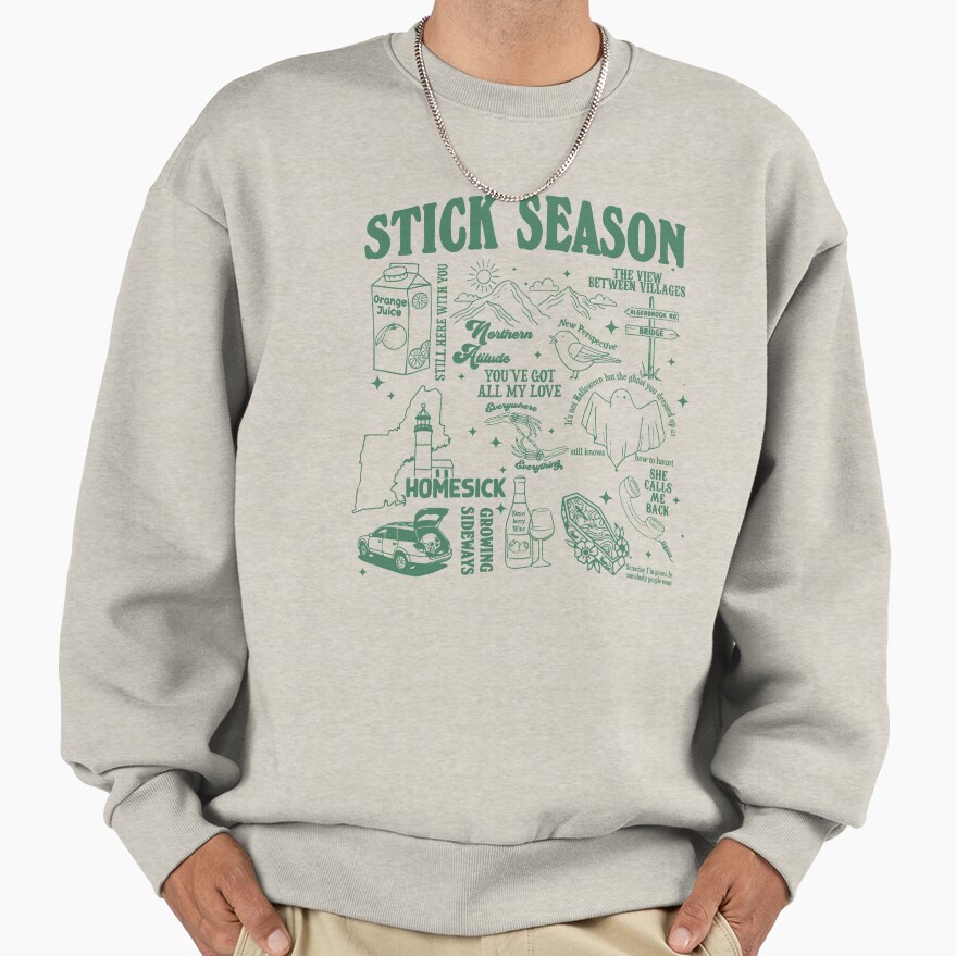 Noah Kahan Stick Season Tour Artwork Sweatshirt - Image 3