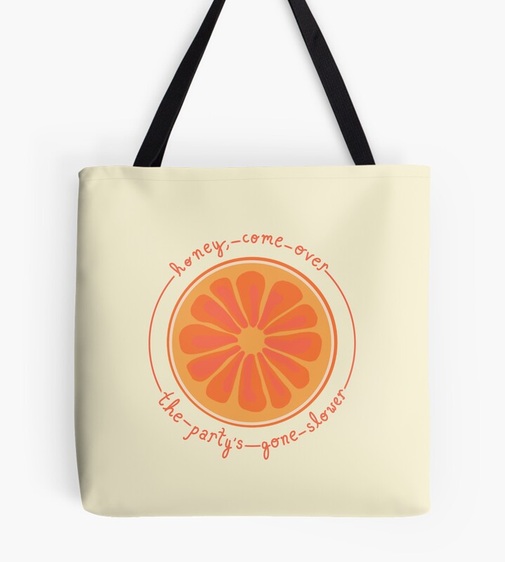 Noah Kahan Orange Juice Watercolor Tote Bag
