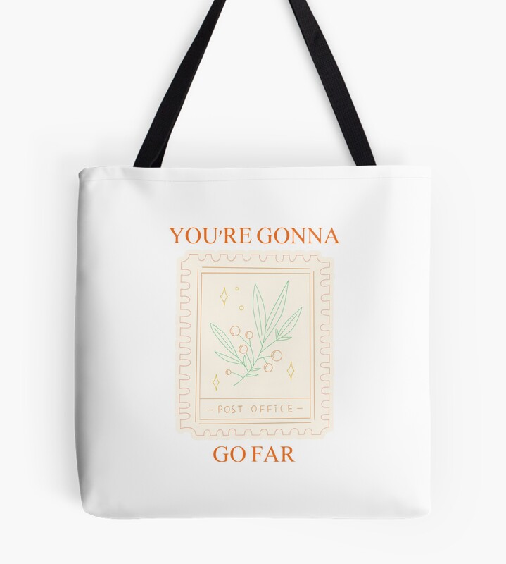 Noah Kahan You're Gonna Go Far Lyrics Tote Bag