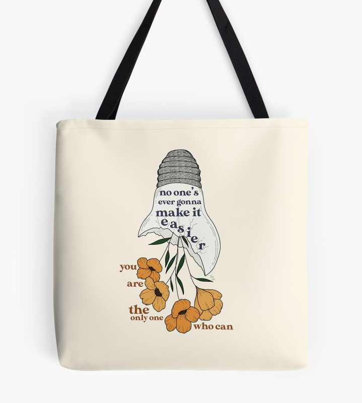 Noah Kahan Everybody's Waiting Flowers Tote Bag