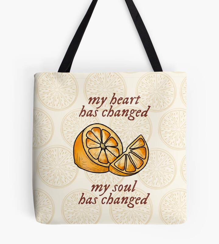 Noah Kahan Orange Juice Lyrics Tote Bag