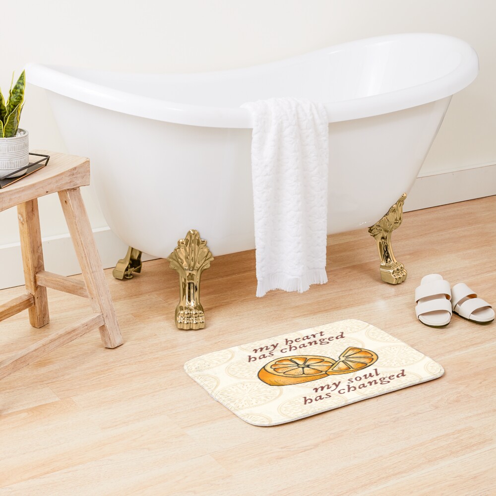 Noah Kahan Orange Juice Lyrics Bath Mat - Image 2