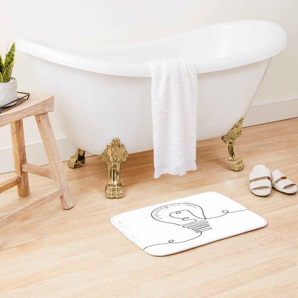 Noah Kahan Call Your Mom Light Bulb Bath Mat - Image 2