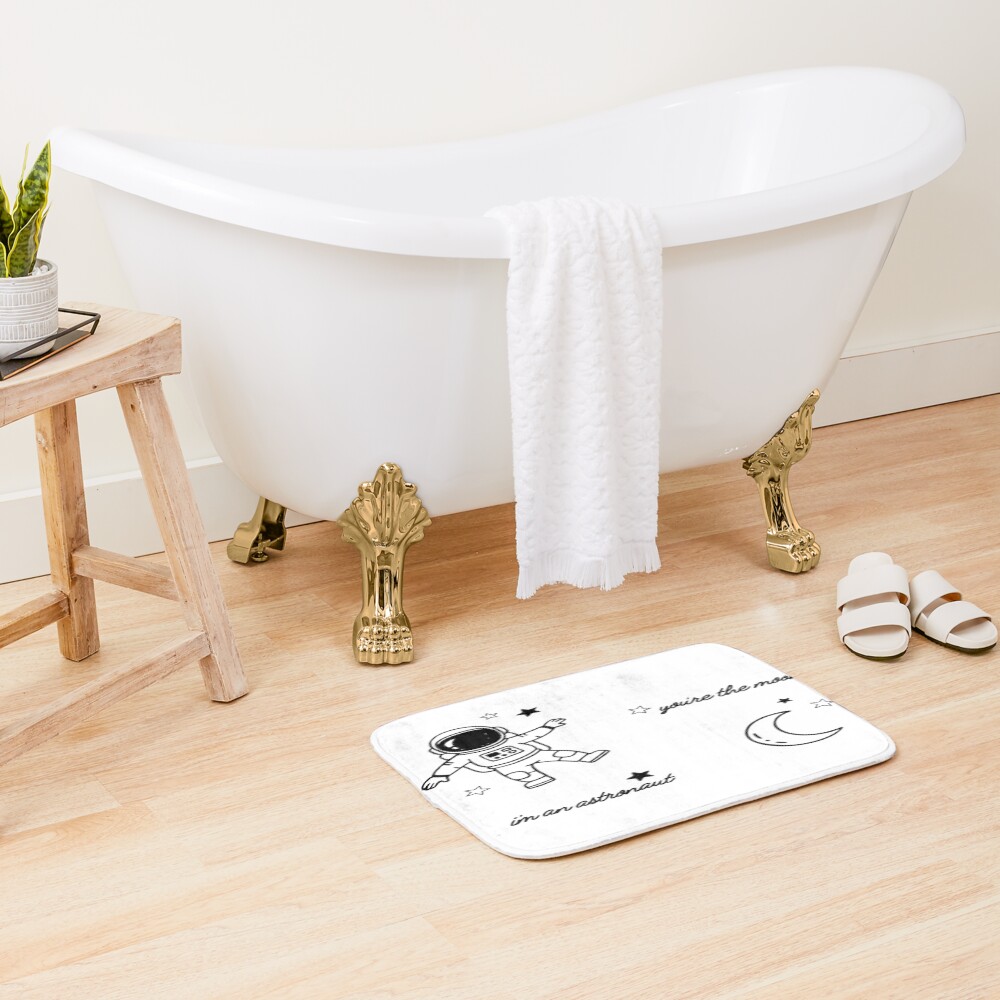 Noah Kahan You're The Moon Quote Bath Mat - Image 2