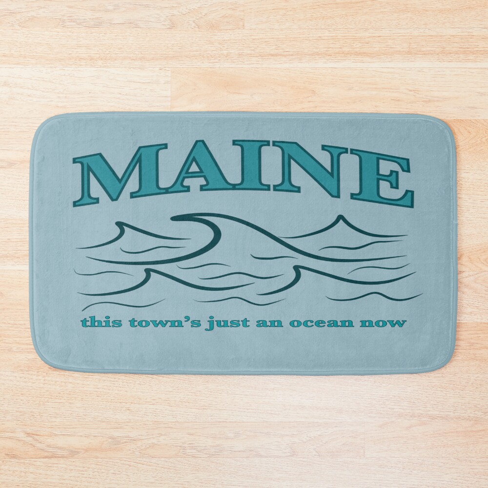 Noah Kahan Maine Waves Bath Mat