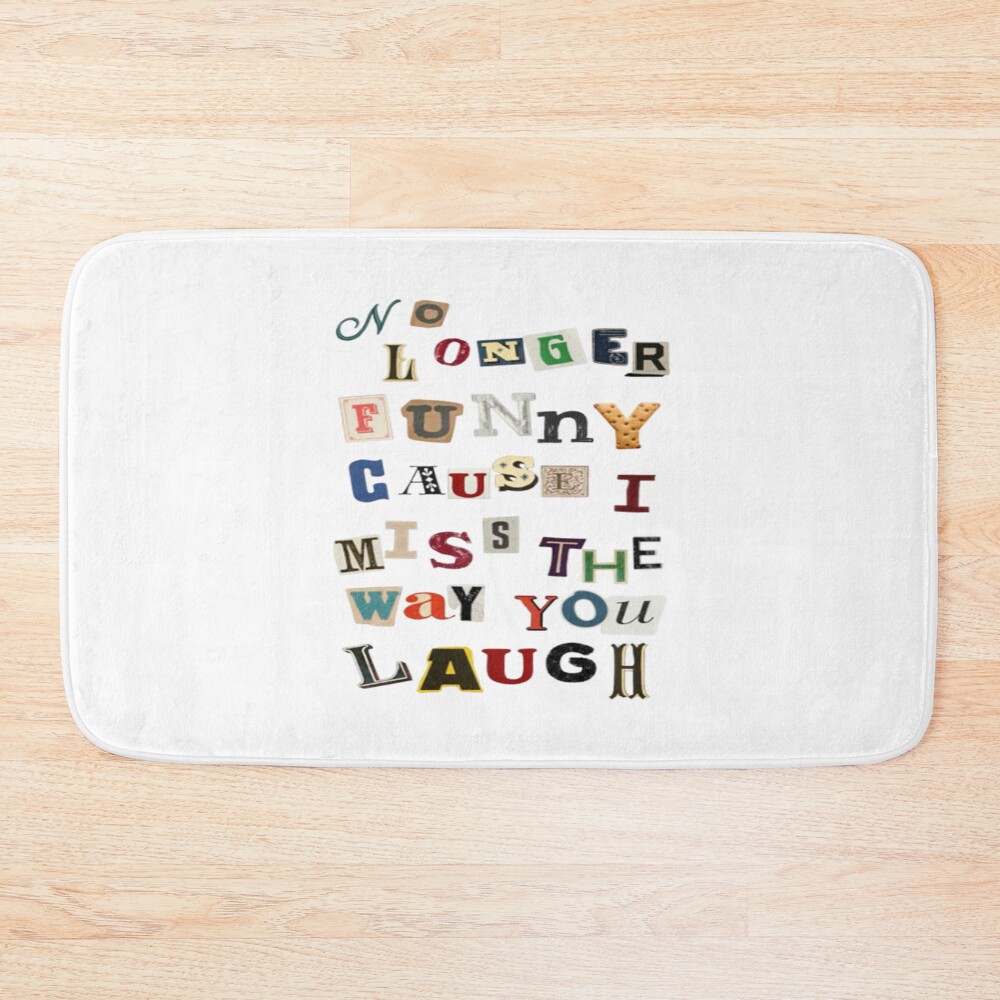 Noah Kahan Stick Season Quote Bath Mat