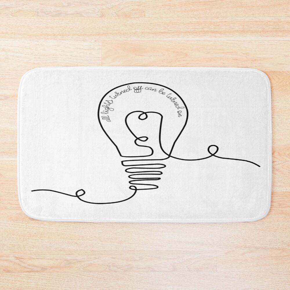 Noah Kahan Call Your Mom Light Bulb Bath Mat