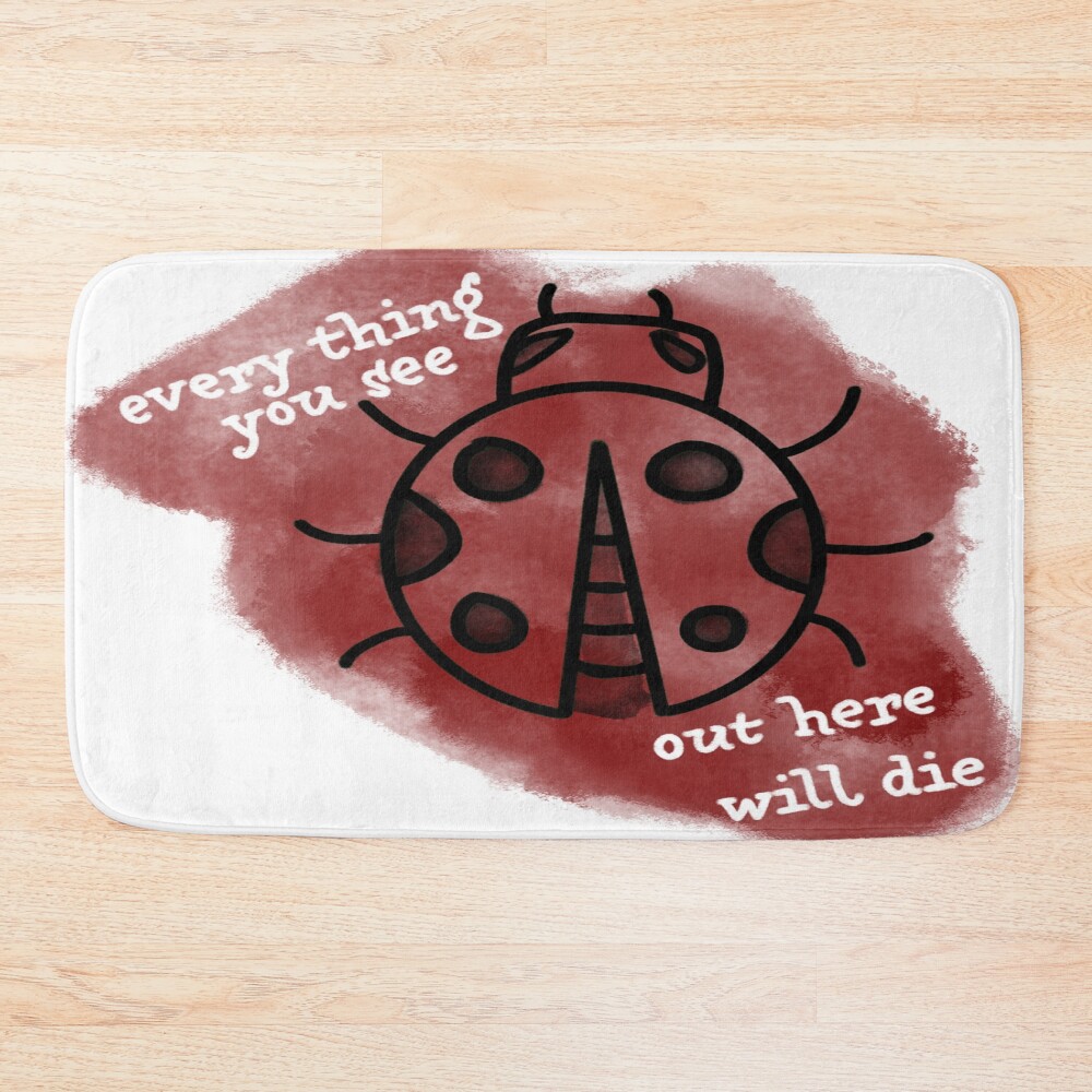 Noah Kahan End Of August Ladybug Bath Mat