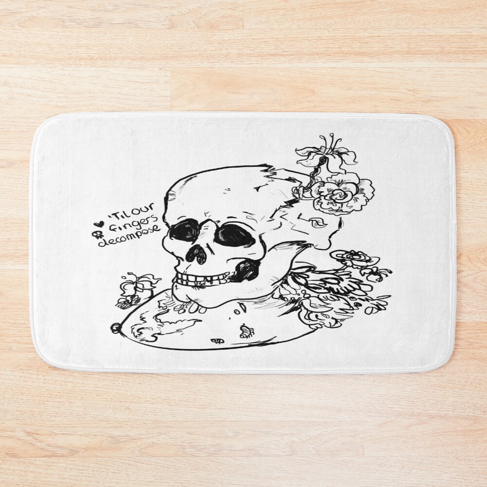Noah Kahan Everywhere Everything Floral Bath Mat
