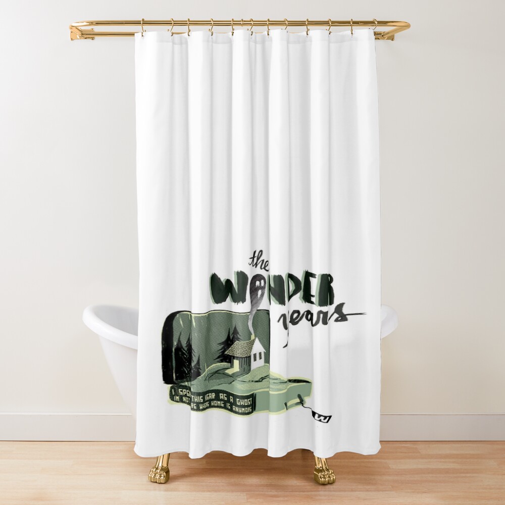 Noah Kahan Wonder Years Inspired Shower Curtain