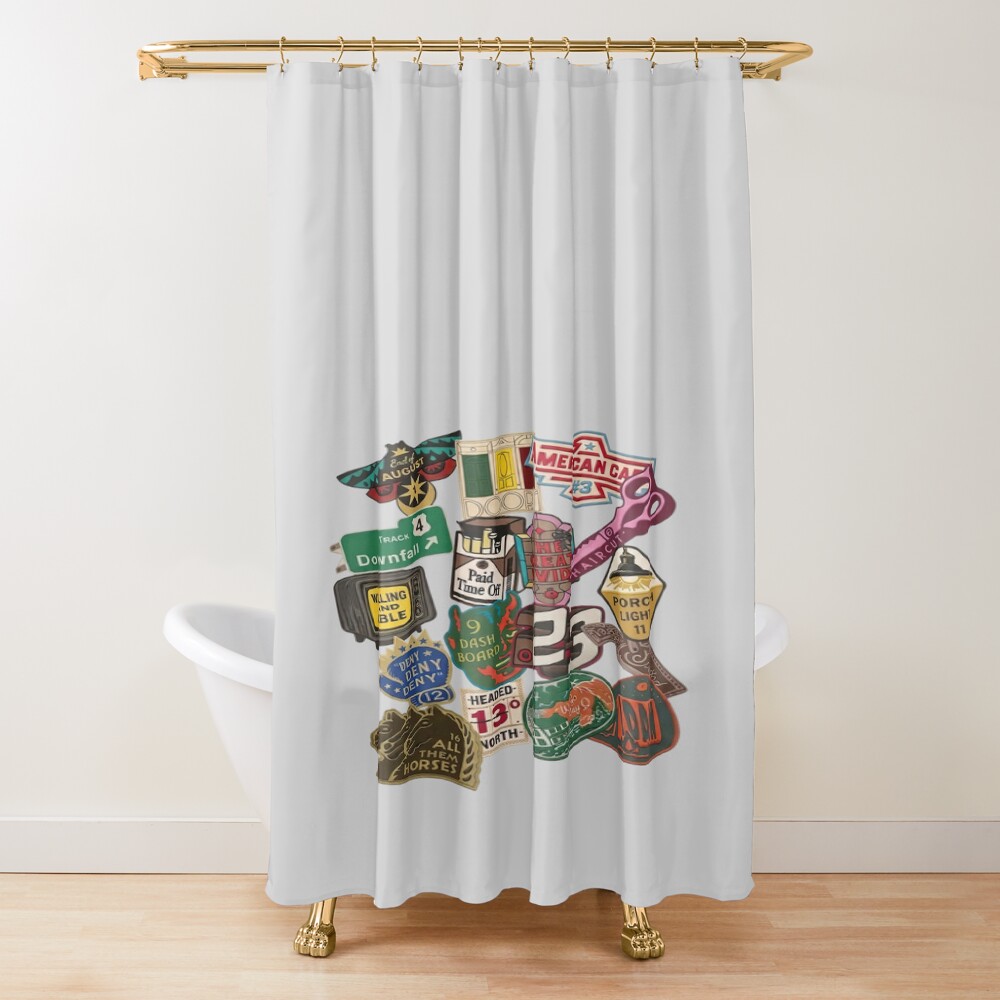 Noah Kahan Downfall Great Divide Artwork Shower Curtain