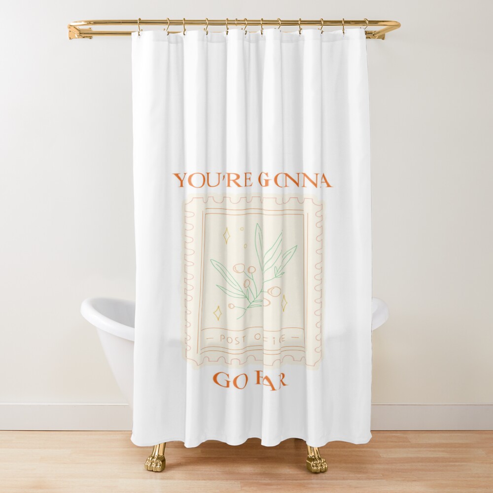 Noah Kahan You're Gonna Go Far Lyrics Shower Curtain