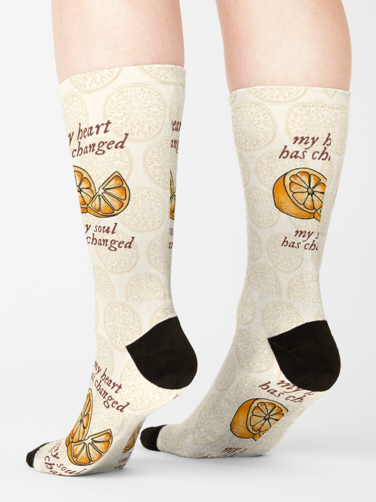Noah Kahan Orange Juice Lyrics Socks - Image 2