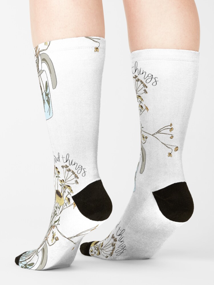 Noah Kahan Wildflower Quotes Socks - Image 2