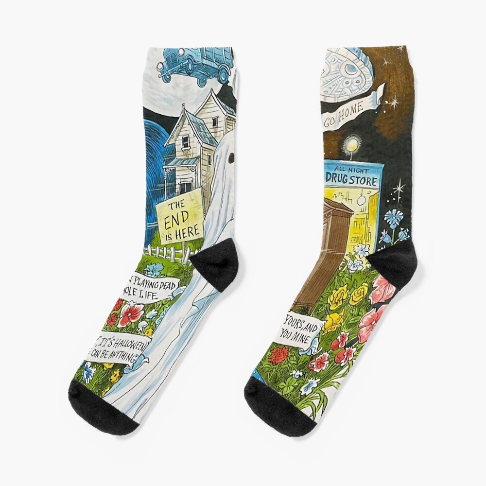 Noah Kahan Tour Inspired Design Socks