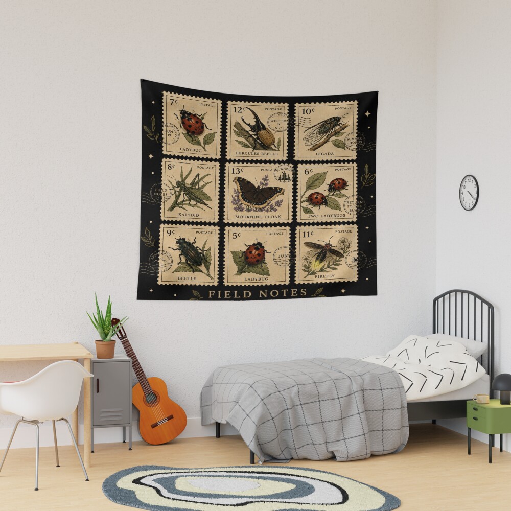 Noah Kahan Last Of The Bugs Stamp Tapestry