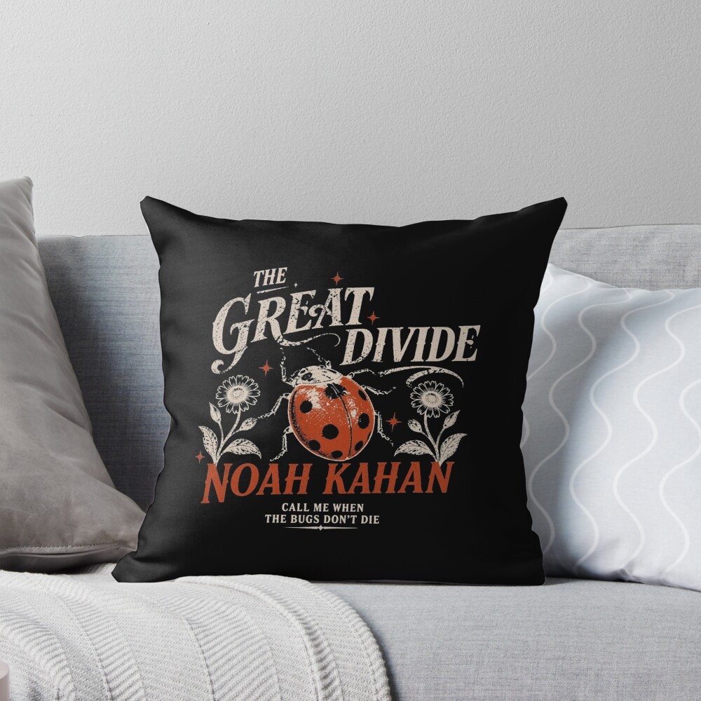 Noah Kahan The Great Divide Throw Pillow