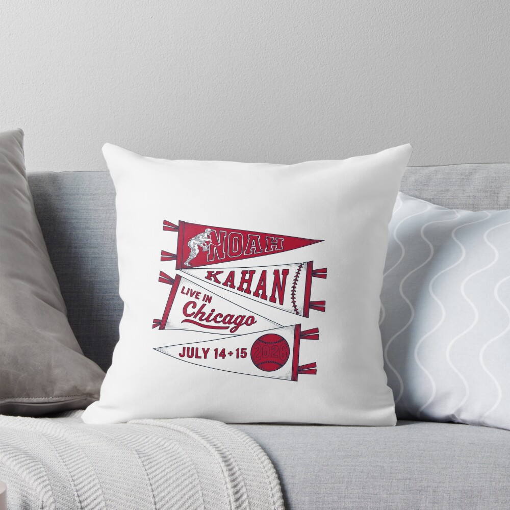 Noah Kahan Chicago Concert Throw Pillow