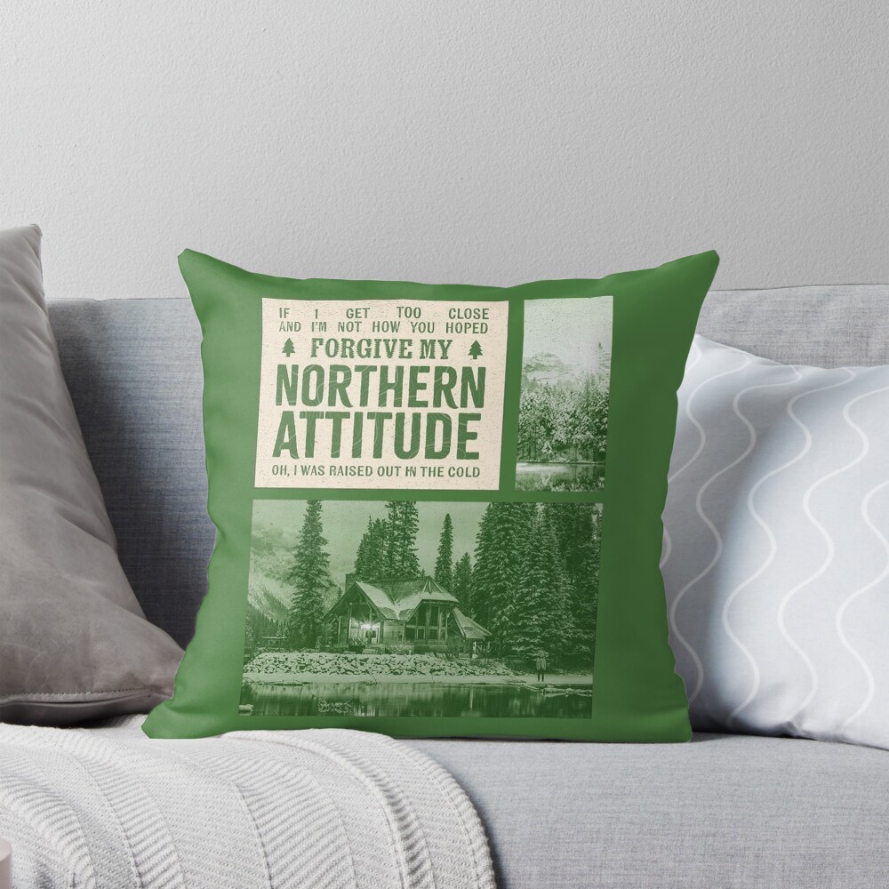 Noah Kahan Northern Attitude Throw Pillow